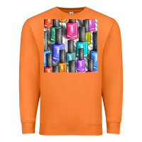 Carrot colorful nail polish seamless pattern bbs Premium Sweatshirt - BundleAndBundleShop