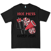 Black hot mess always stressed cheer mom Premium Tee - MaliasSmallBusiness