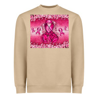 Mushroom Breast Cancer with boxing gloves Heavyweight Sweatshirt - NancyCooperArtShop