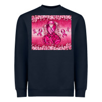 Navy Breast Cancer with boxing gloves Heavyweight Sweatshirt - NancyCooperArtShop