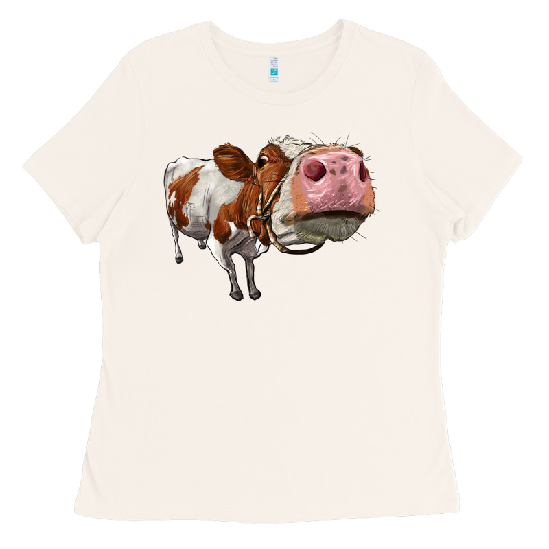 Cute Simmental Cow Ladies Tee by LillyAllenDesigns | Teevron