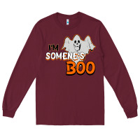 Burgundy I'm Someone's Boo Halloween Long Sleeve Tee - Bettercallsaul