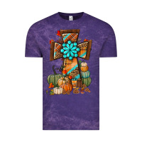 Cloud Purple fall cross Vintage Tee - BundleAndBundleShop