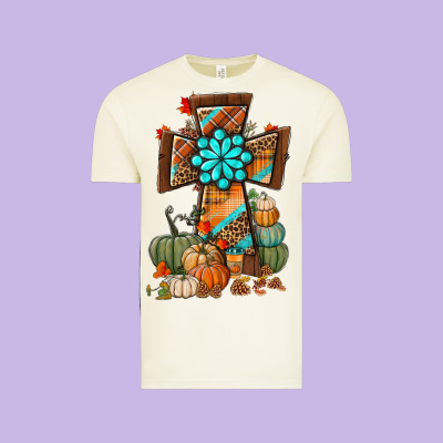 Fall Cross Vintage Tee Designed By Bundleandbundleshop