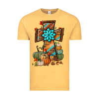 Vintage Mustard fall cross Vintage Tee - BundleAndBundleShop