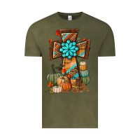 Vintage Olive fall cross Vintage Tee - BundleAndBundleShop