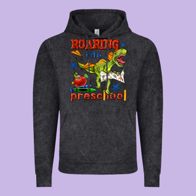 Roaring Into Preschool Vintage Hoodie Designed By Bundleandbundleshop