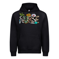 Black nurse leopard and cowhide Urban Hoodie - CowhideDigitalArt