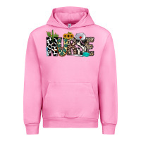 Fuchsia Pink nurse leopard and cowhide Urban Hoodie - CowhideDigitalArt