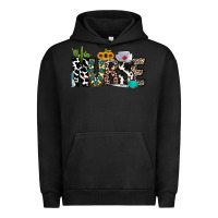 Pigment Black nurse leopard and cowhide Urban Hoodie - CowhideDigitalArt
