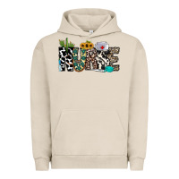 Pigment French Oak nurse leopard and cowhide Urban Hoodie - CowhideDigitalArt