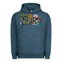 Pigment Midnight Navy nurse leopard and cowhide Urban Hoodie - CowhideDigitalArt