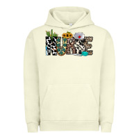 Pigment Pistachio nurse leopard and cowhide Urban Hoodie - CowhideDigitalArt
