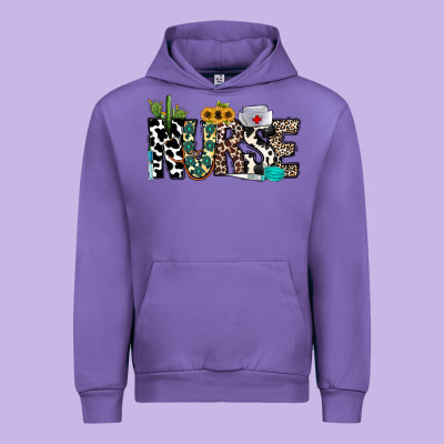 Nurse Leopard And Cowhide Urban Hoodie Designed By Cowhidedigitalart