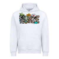 White nurse leopard and cowhide Urban Hoodie - CowhideDigitalArt