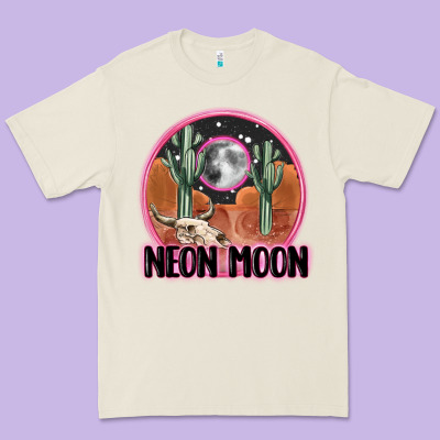 Neon Moon Premium Tee Designed By Maliassmallbusiness