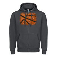 Smoke Basketball leopard glitter background Zipper Hoodie - HowdyJamesFarm