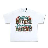 White first my mother forever my friend Urban Heavy Tee - LillyAllenDesigns