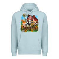 Blue Mist farm life olivia Premium Hoodie - OliviaCreatesArt