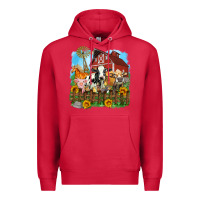 Cardinal farm life olivia Premium Hoodie - OliviaCreatesArt