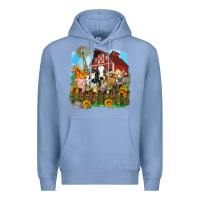 Colony Blue farm life olivia Premium Hoodie - OliviaCreatesArt