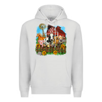 Dove Grey farm life olivia Premium Hoodie - OliviaCreatesArt
