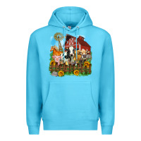 Ocean Blue farm life olivia Premium Hoodie - OliviaCreatesArt
