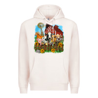 Pale Pink farm life olivia Premium Hoodie - OliviaCreatesArt