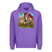 Purple farm life olivia Premium Hoodie - OliviaCreatesArt