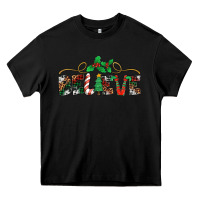 Black believe santa claus christmas Heavy Core Tee - Jasminsmagicworld