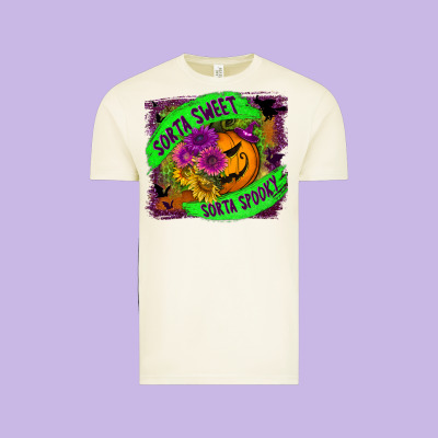 Sorta Sweet Spooky Vintage Tee Designed By Bundleandbundleshop