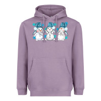 Lavender snowman winter bbs Heavyweight Hoodie - BundleAndBundleShop