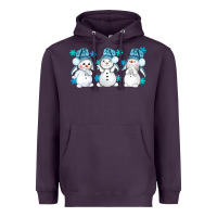 Plum snowman winter bbs Heavyweight Hoodie - BundleAndBundleShop