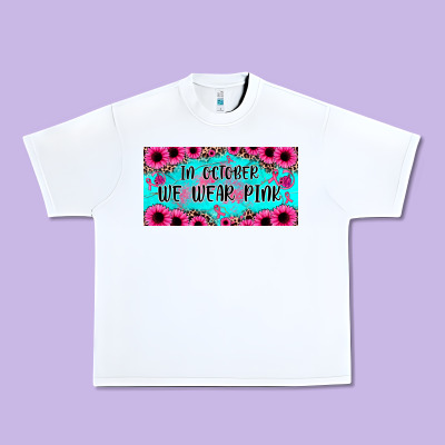 In October We Wear Pink Urban Heavy Tee Designed By Jahusdesignshop