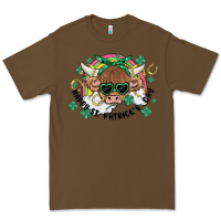 Cacao st. patrick's day highland cow Premium Tee - MaliasSmallBusiness