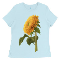 Baby Blue teddy bear sunflower Ladies Tee - LillyAllenDesigns