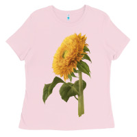Bubblegum Pink teddy bear sunflower Ladies Tee - LillyAllenDesigns