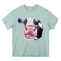 Arona Cute Holstein Face Heavy Core Tee - LillyAllenDesigns
