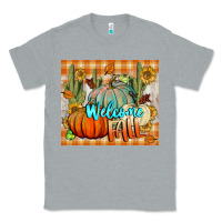 Heather Grey welcome fall tumbler Classic Tee - BundleAndBundleShop