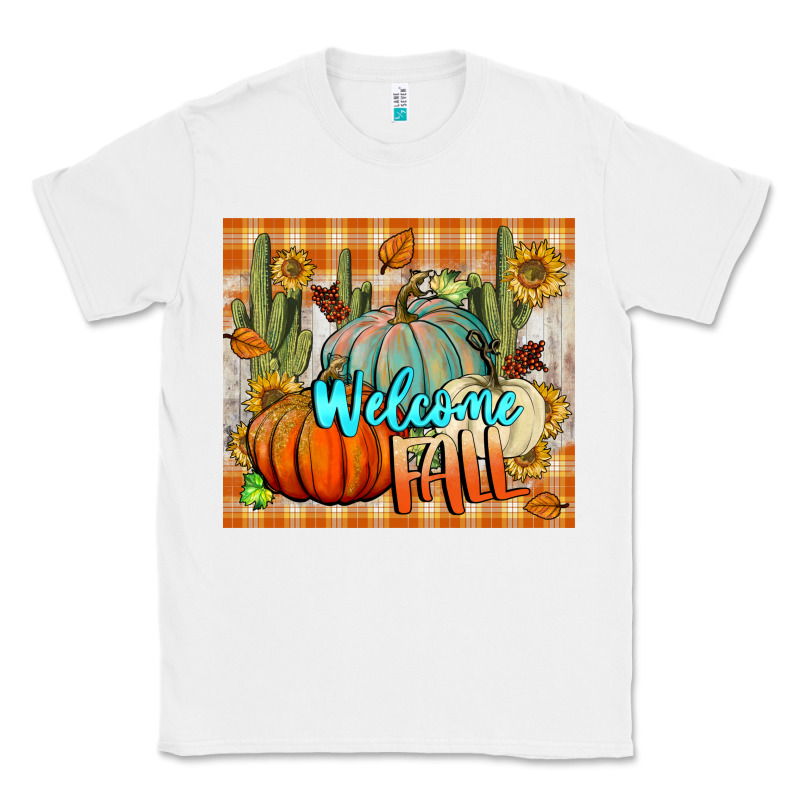 Welcome Fall Tumbler Classic Tee by BundleAndBundleShop | Teevron