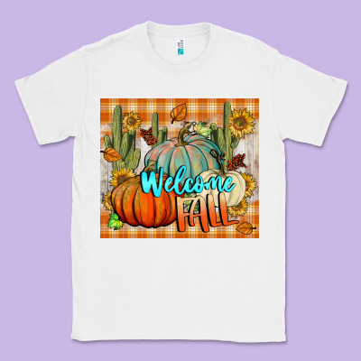 Welcome Fall Tumbler Classic Tee Designed By Bundleandbundleshop