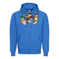 True Royal Baseball coffee cups Zipper Hoodie - HowdyJamesFarm