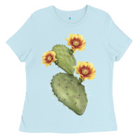 Baby Blue opuntia phaeacantha Ladies Tee - LillyAllenDesigns