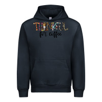 Navy thankful for coffee Urban Hoodie - CowhideDigitalArt