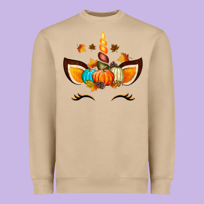 Unicorn Fall Heavyweight Sweatshirt Designed By Texasbilliewilder