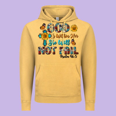 God Is Within Her She Will Not Fail Vintage Hoodie Designed By Bundleandbundleshop