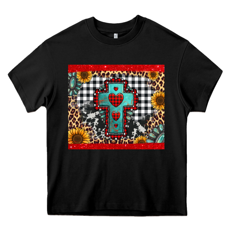 Christmas Cross Heavy Core Tee by Jasminsmagicworld | Teevron
