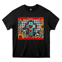 Black Christmas cross Heavy Core Tee - Jasminsmagicworld