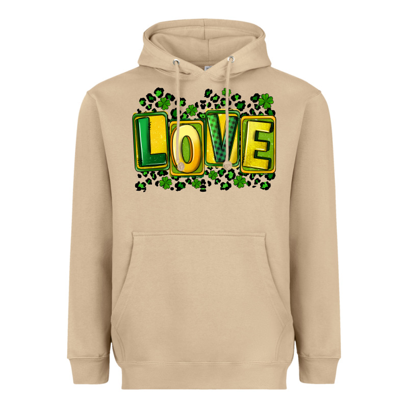 St. Patrick's Day Love Heavyweight Hoodie by FaDigitalArtStudio | Teevron