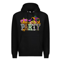 Black mardi gras  party olivia Premium Hoodie - OliviaCreatesArt